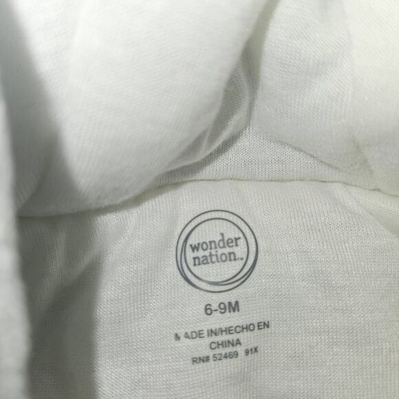 5 For $25 Wonder Nation Gray Star Zip-Up Thick Fleece Winter Suit Size 6-9M - Picture 2 of 5